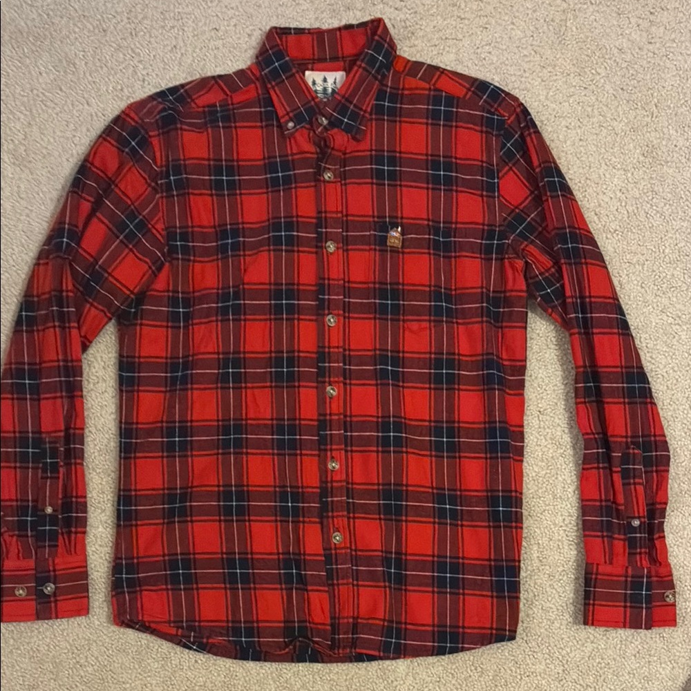 Red Plaid Men's Shirt
